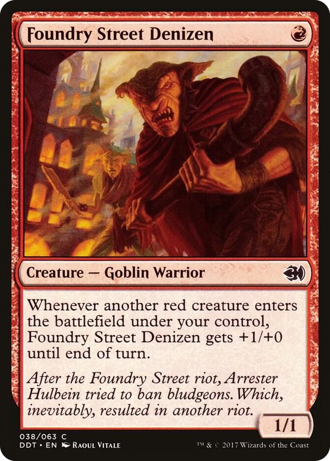 0038 Foundry Street Denizen C Duel Decks: Merfolk vs. Goblins