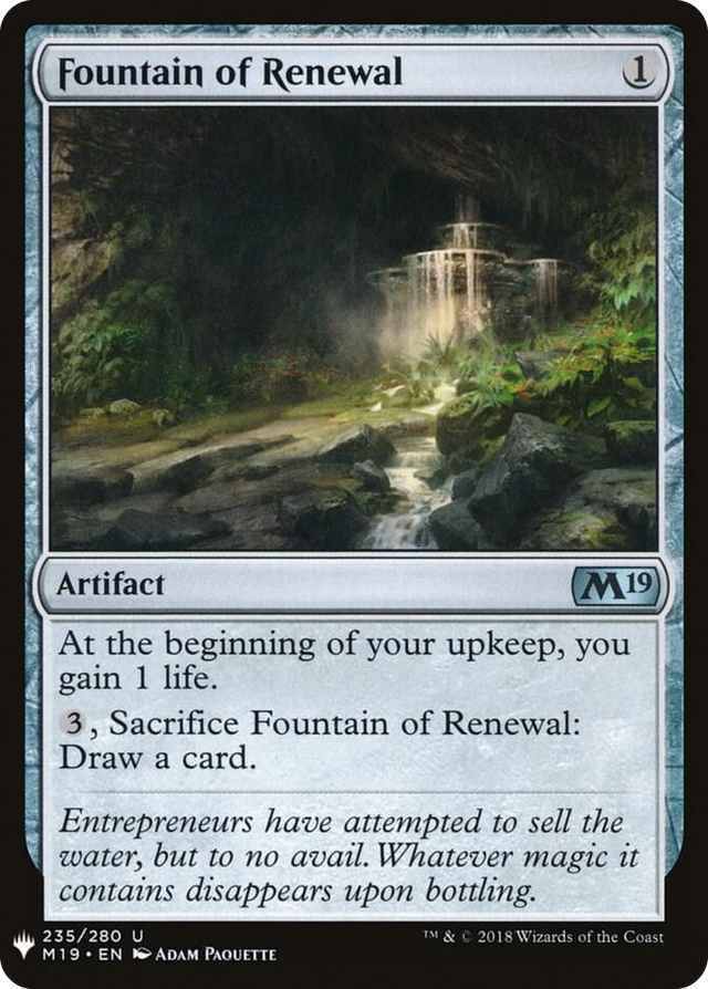0235 Fountain of Renewal U The List Reprints