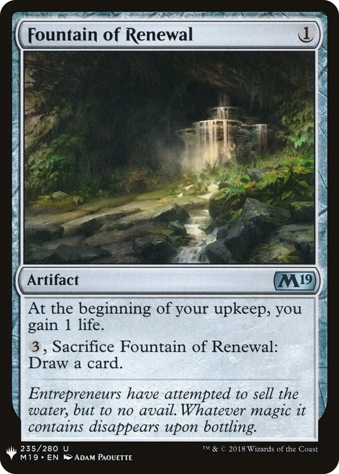 Fountain of Renewal #235 U - The List Reprints Pokemon card