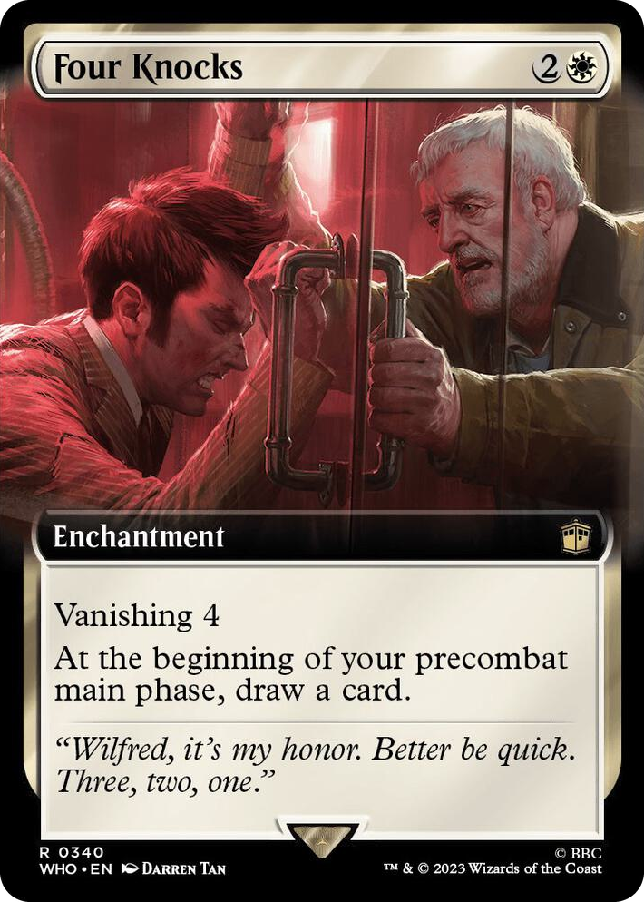 0340 Four Knocks (Extended Art) R Universes Beyond: Doctor Who