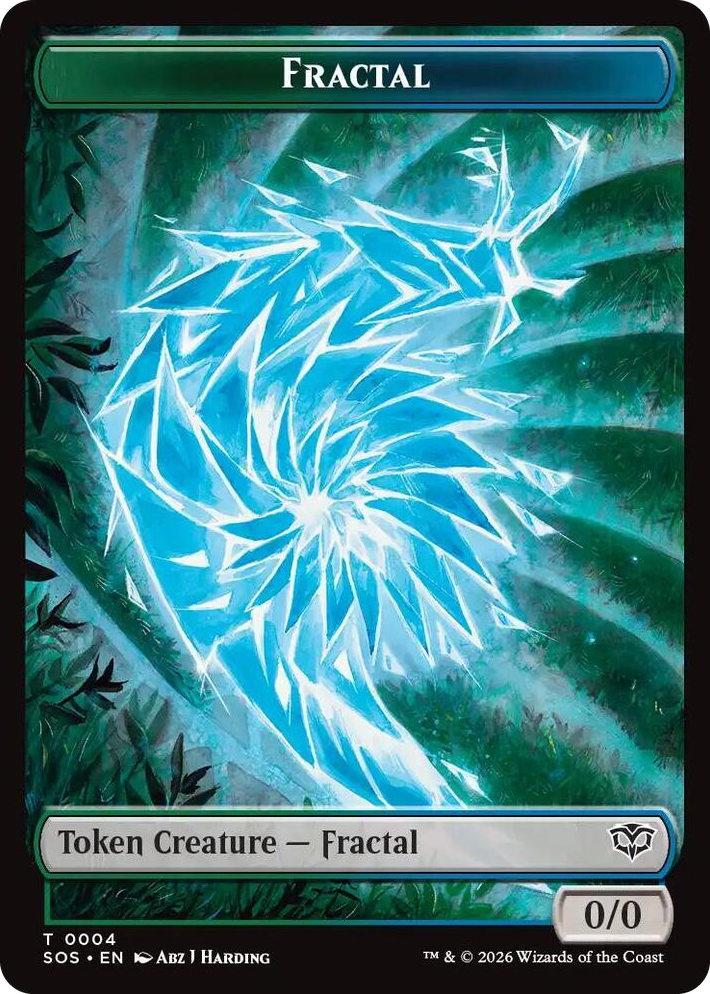 0004 Fractal (0004) // Inkling (006) Double-Sided Token T Secrets of Strixhaven