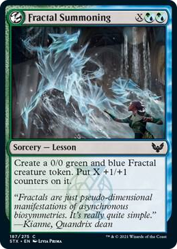0187 Fractal Summoning C Strixhaven: School of Mages