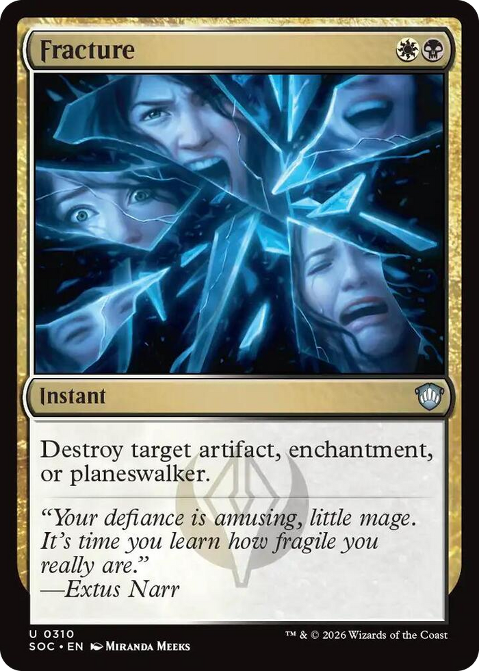 Fracture #310 U - Commander: Secrets of Strixhaven Pokemon card