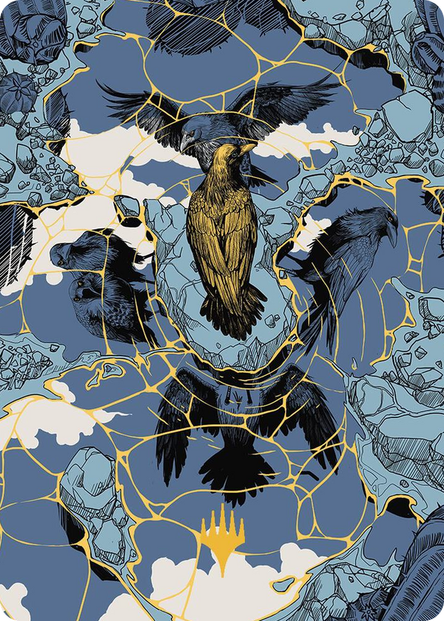 0046 Fractured Identity Art Card (Gold-Stamped Planeswalker Symbol) S Art Series: Outlaws of Thunder Junction