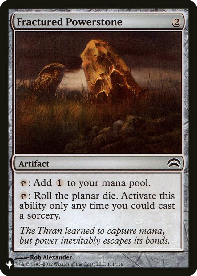 0111 Fractured Powerstone C The List Reprints