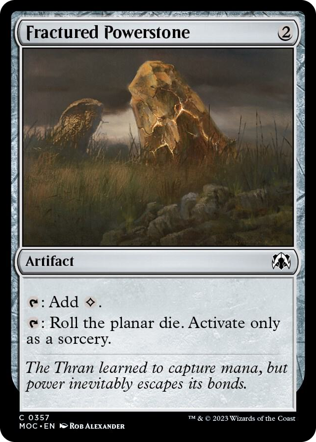 Fractured Powerstone #357 C - Commander: March of the Machine Pokemon card