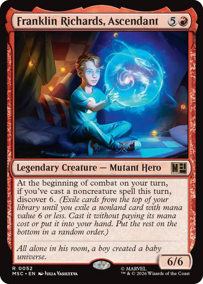 Franklin Richards, Ascendant #52 R - Commander: Marvel Super Heroes Pokemon card