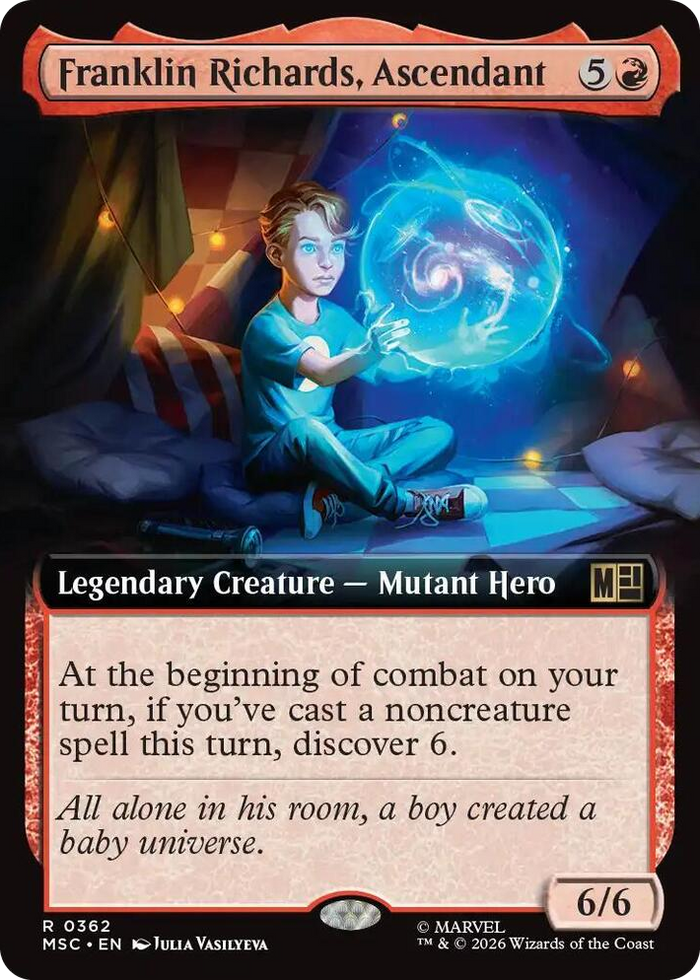 Franklin Richards, Ascendant (Extended Art) #362 R - Commander: Marvel Super Heroes Pokemon card