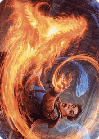 0016 Frantic Firebolt Art Card S Art Series: Wilds of Eldraine