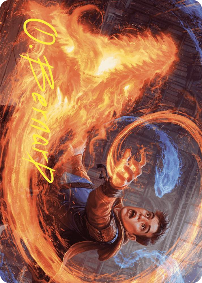 Frantic Firebolt Art Card (Gold-Stamped Signature) #16 S - Art Series: Wilds of Eldraine Pokemon card