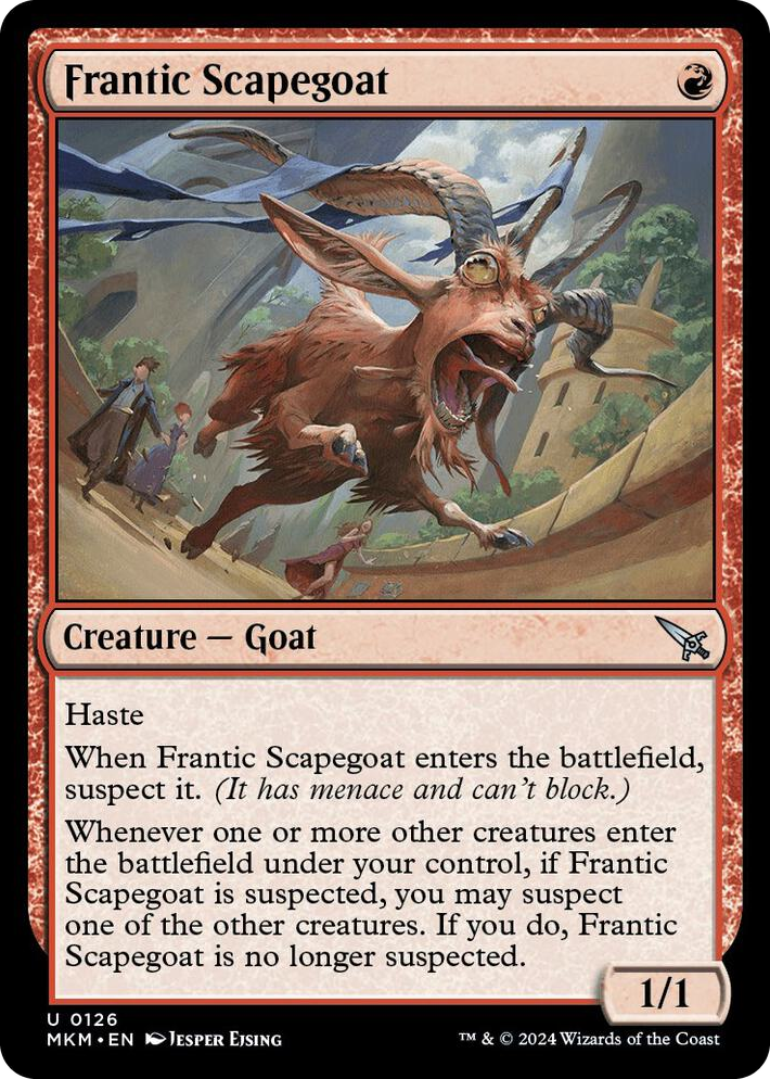 0126 Frantic Scapegoat U Murders at Karlov Manor