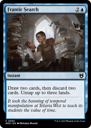 0093 Frantic Search C Commander: Wilds of Eldraine