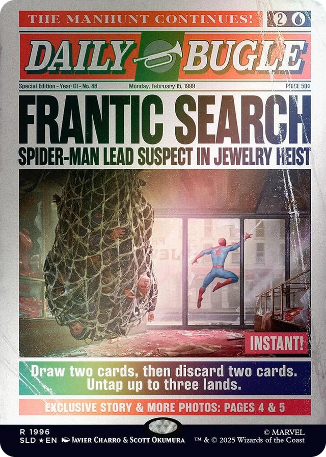 1996 Frantic Search (1996) (Rainbow Foil) R Secret Lair Drop Series