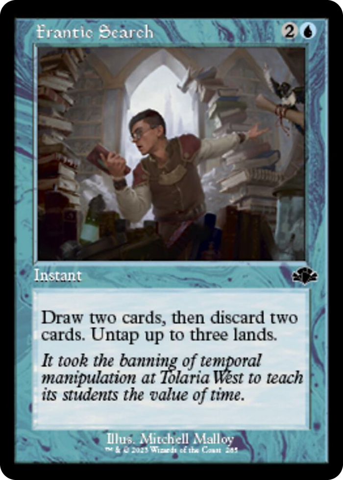 Frantic Search (Retro Frame) #285 C - Dominaria Remastered Pokemon card
