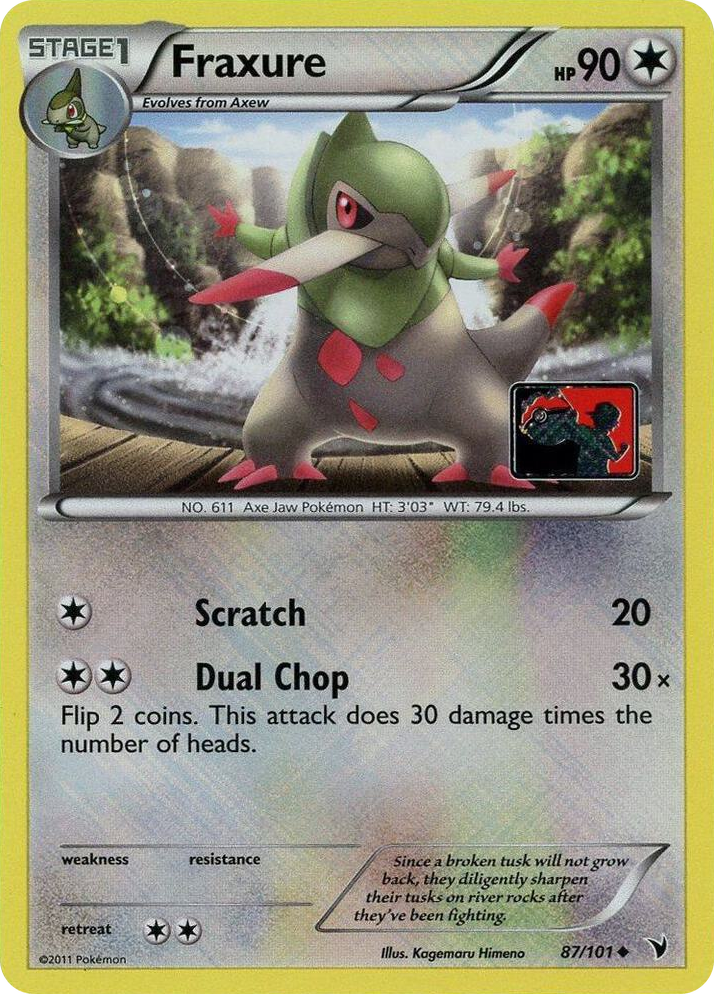 0087 Fraxure - 87/101 (League Promo) Promo League & Championship Cards