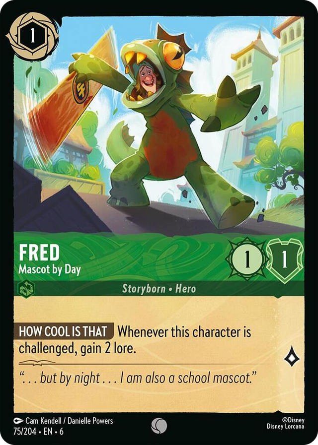 0075 Fred - Mascot by Day Common Azurite Sea