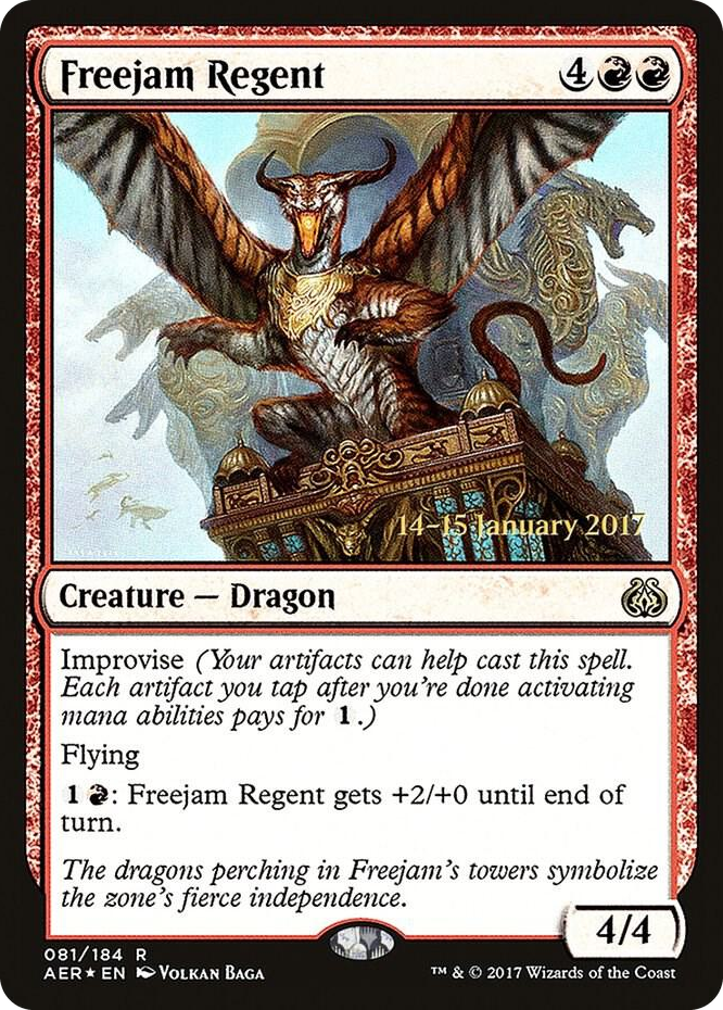 0081 Freejam Regent R Prerelease Cards