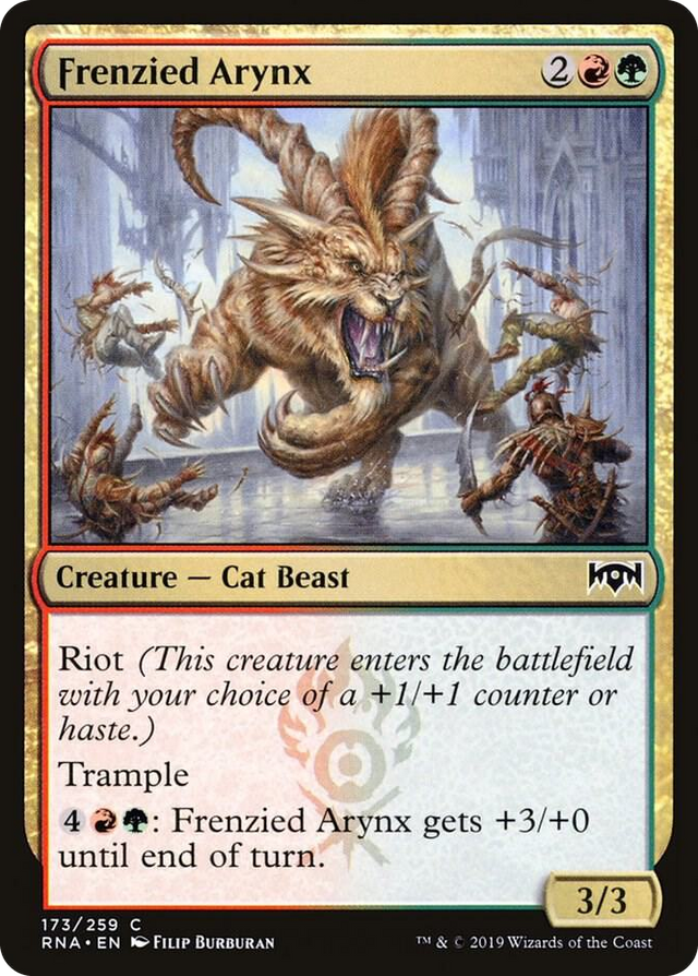 0173 Frenzied Arynx C Ravnica Allegiance