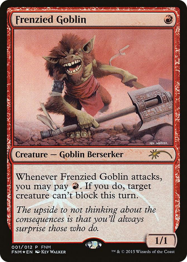 0001 Frenzied Goblin P FNM Promos