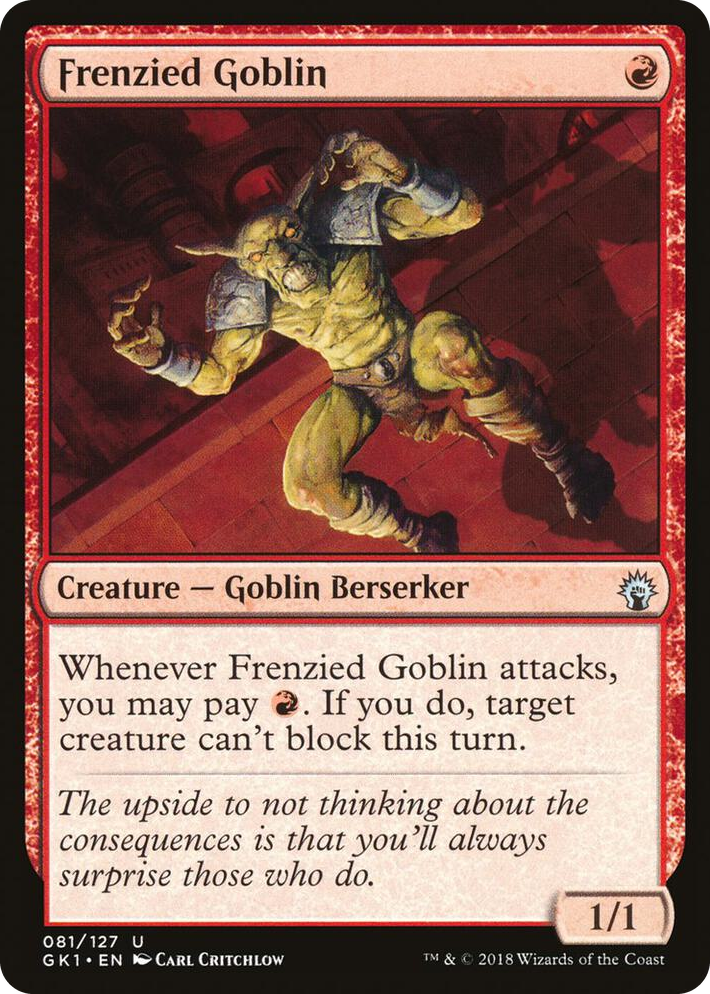 0081 Frenzied Goblin C Guilds of Ravnica: Guild Kits