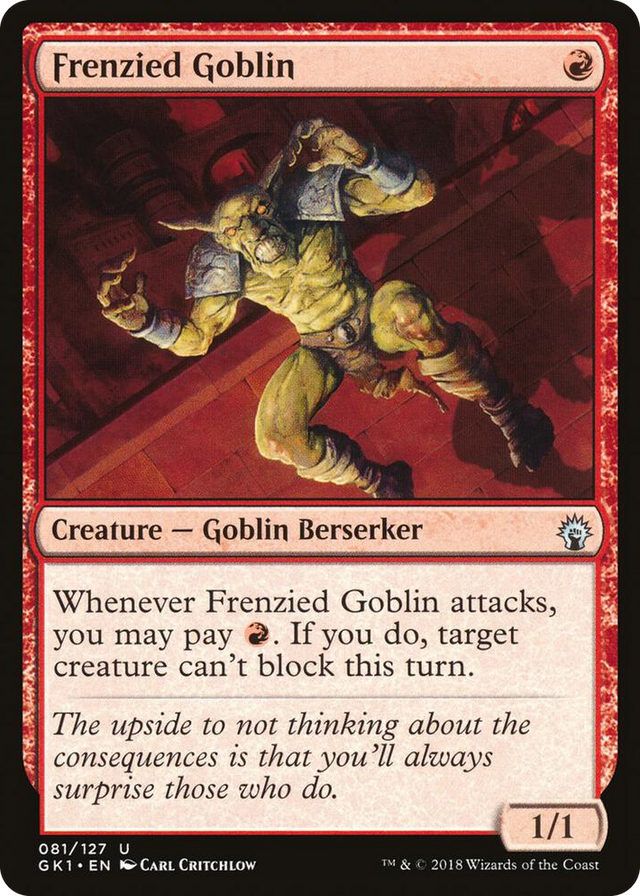 0081 Frenzied Goblin C Guilds of Ravnica: Guild Kits