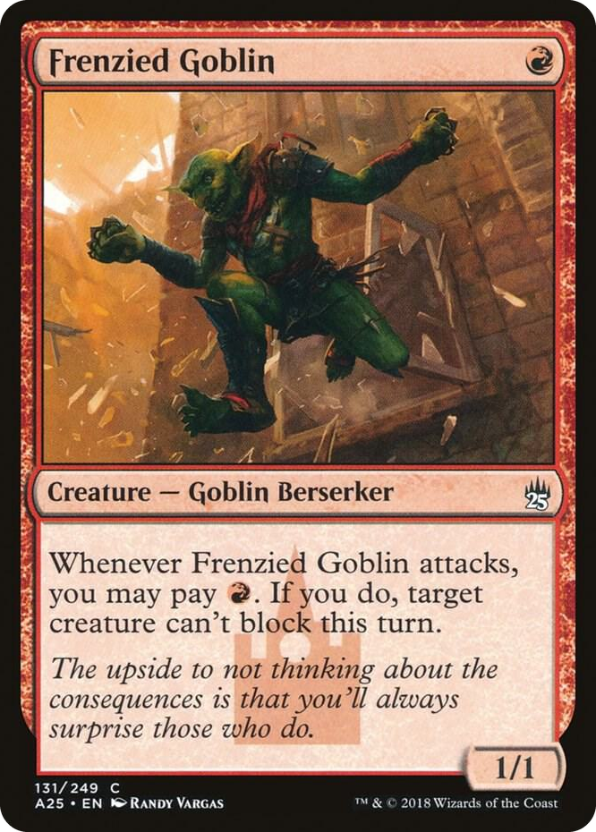 0131 Frenzied Goblin C Masters 25