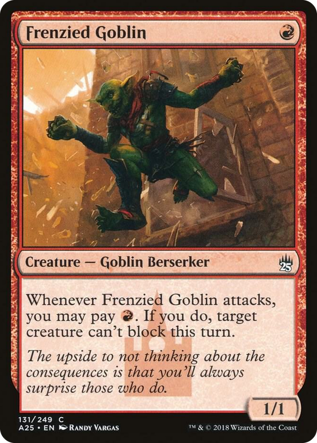 0131 Frenzied Goblin C Masters 25