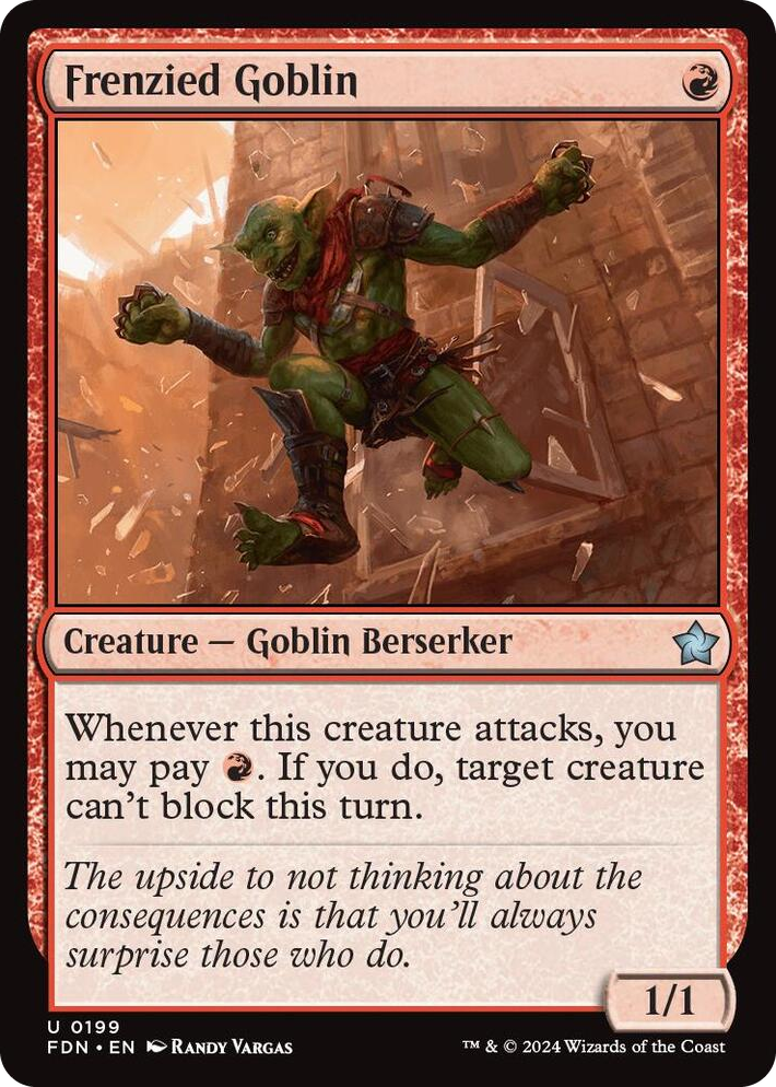 0199 Frenzied Goblin U Foundations