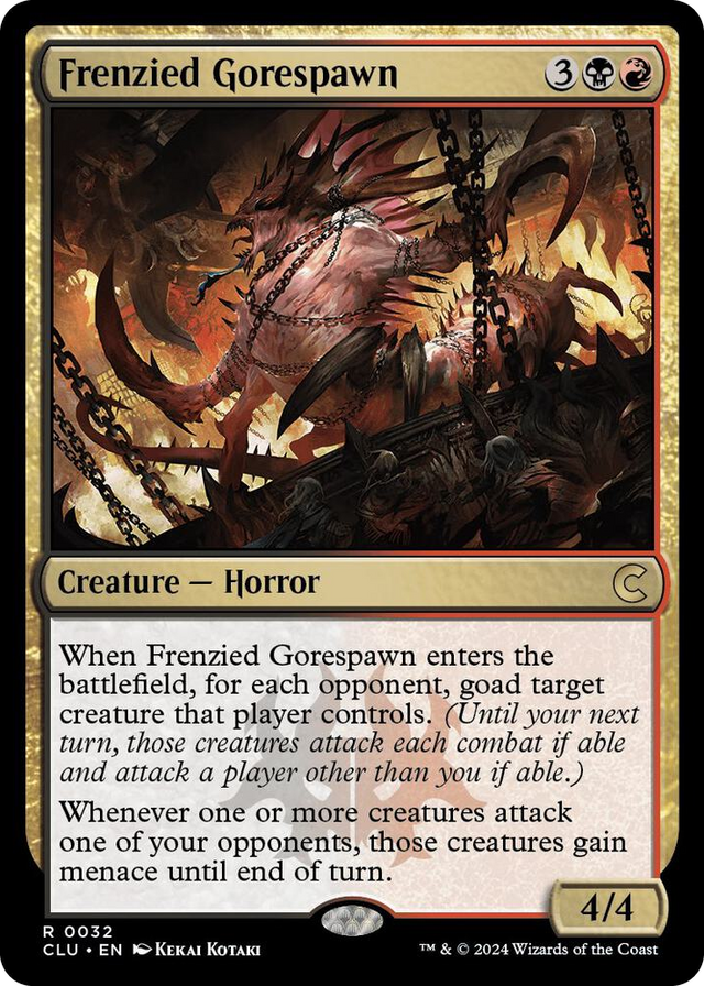 0032 Frenzied Gorespawn R Ravnica: Clue Edition