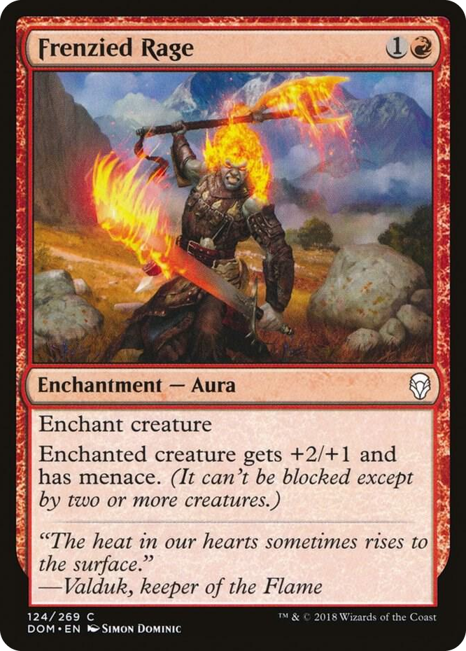 0124 Frenzied Rage C Dominaria