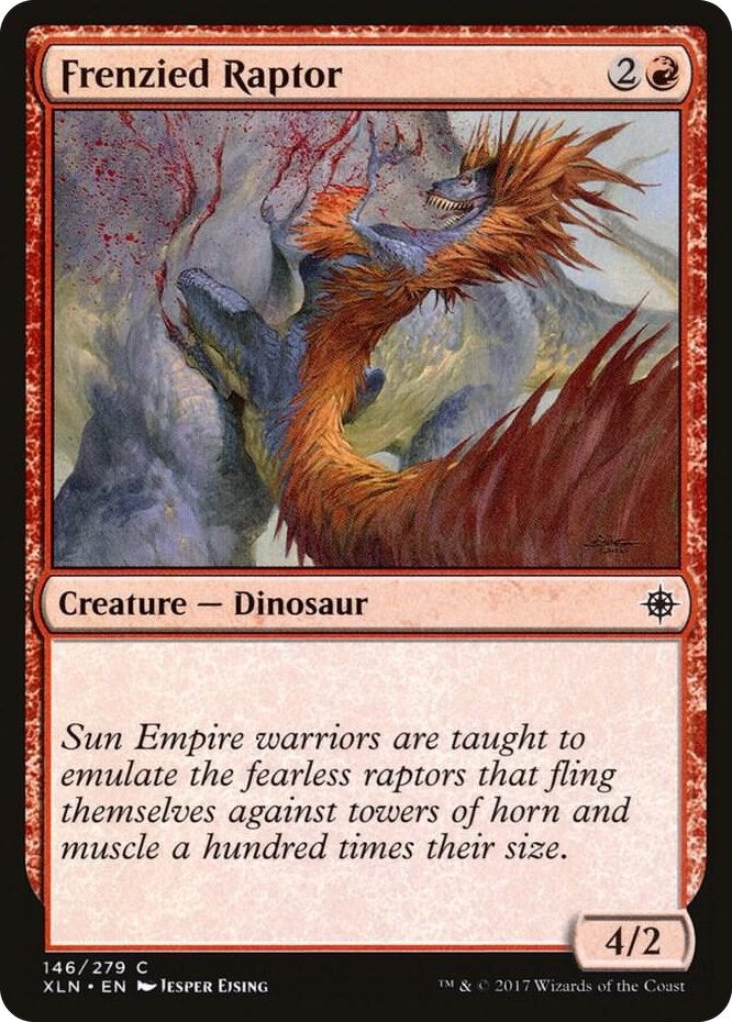 0146 Frenzied Raptor C Ixalan