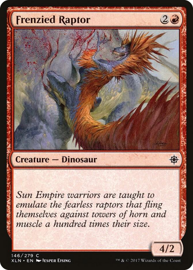 0146 Frenzied Raptor C Ixalan