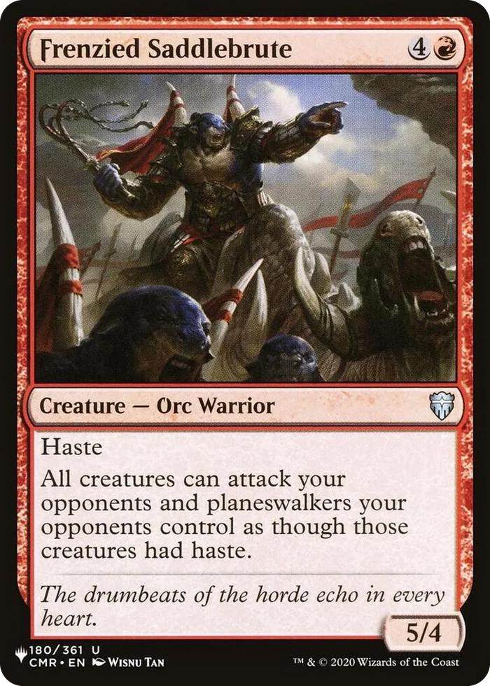 0180 Frenzied Saddlebrute U The List Reprints