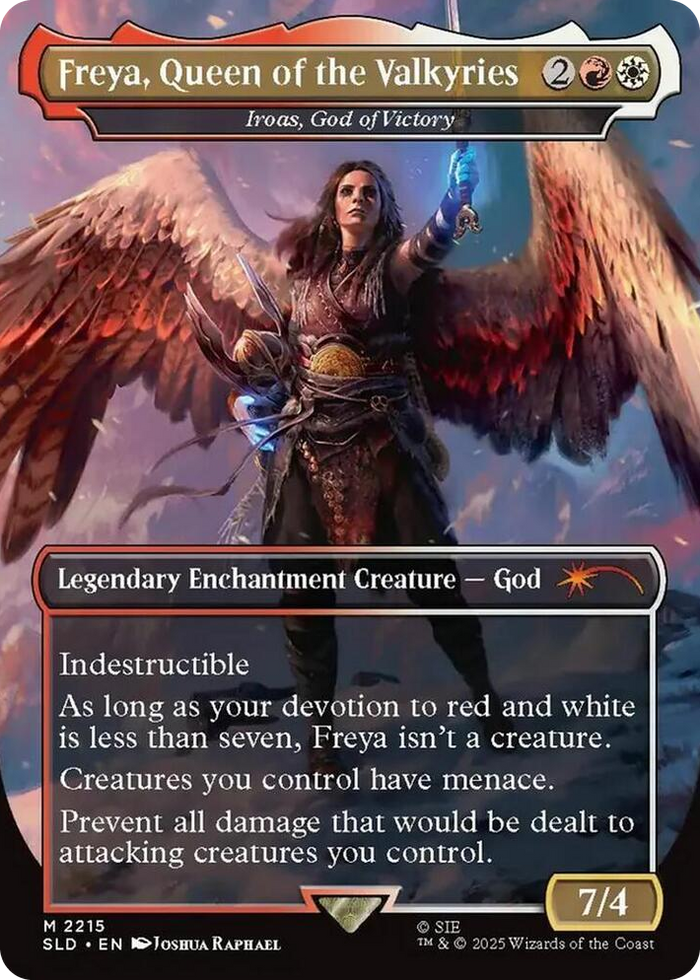 Freya, Queen of the Valkyries - Iroas, God of Victory #2215 M - Secret Lair Drop Series Pokemon card