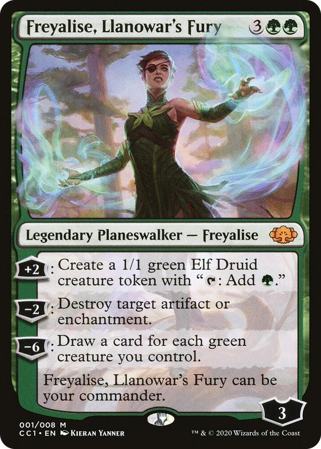 0001 Freyalise, Llanowar's Fury M Commander Collection: Green