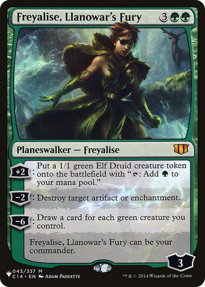 Freyalise, Llanowar's Fury #43 M - The List Reprints Pokemon card