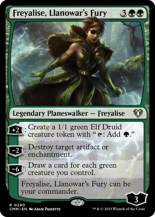0290 Freyalise, Llanowar's Fury R Commander Masters