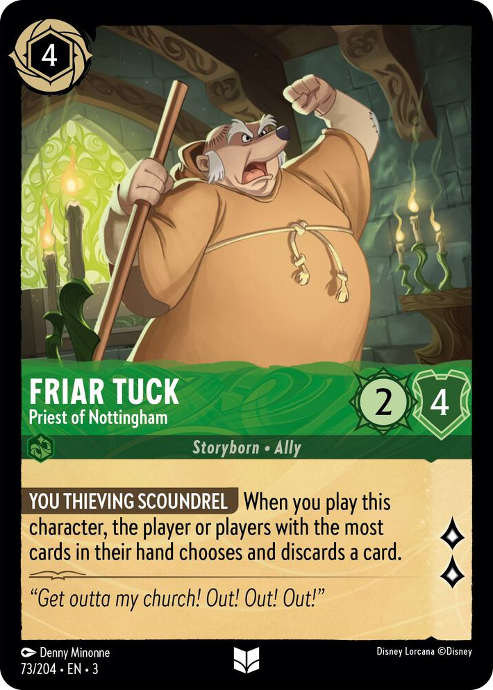 0073 Friar Tuck - Priest of Nottingham Uncommon Into the Inklands
