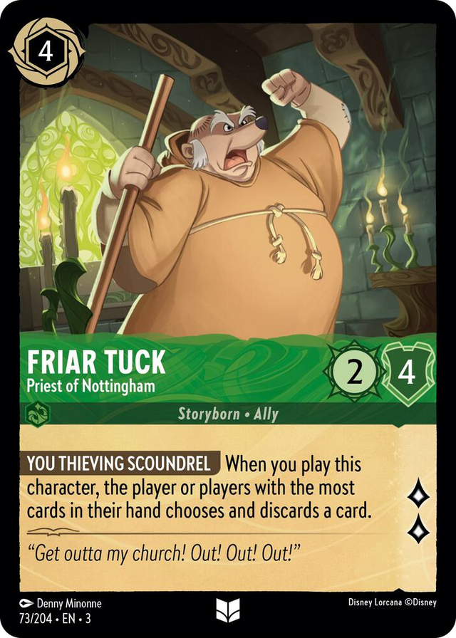 0073 Friar Tuck - Priest of Nottingham Uncommon Into the Inklands