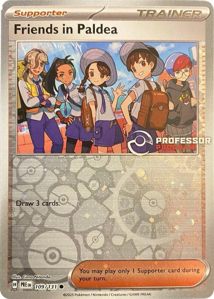 0109 Friends in Paldea Common Professor Program Promos