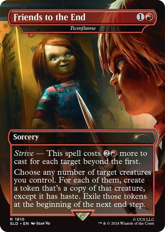 Friends to the End - Twinflame #1810 R - Secret Lair Drop Series Pokemon card