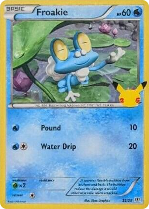 0022 Froakie Promo McDonald's 25th Anniversary Promos