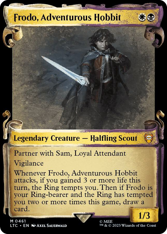 0461 Frodo, Adventurous Hobbit (Showcase Scrolls) M Commander: The Lord of the Rings: Tales of Middle-earth
