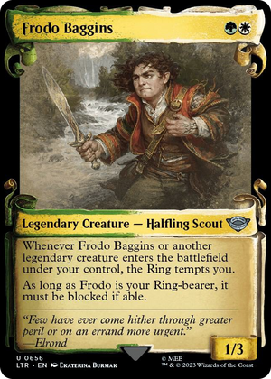 0656 Frodo Baggins (Showcase Scrolls) U Universes Beyond: The Lord of the Rings: Tales of Middle-earth