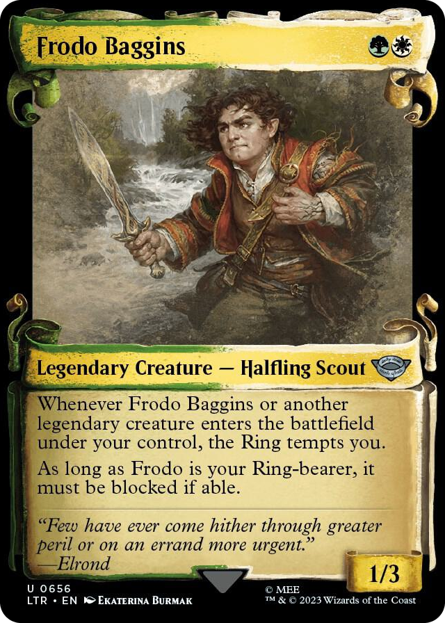 0656 Frodo Baggins (Showcase Scrolls) U Universes Beyond: The Lord of the Rings: Tales of Middle-earth