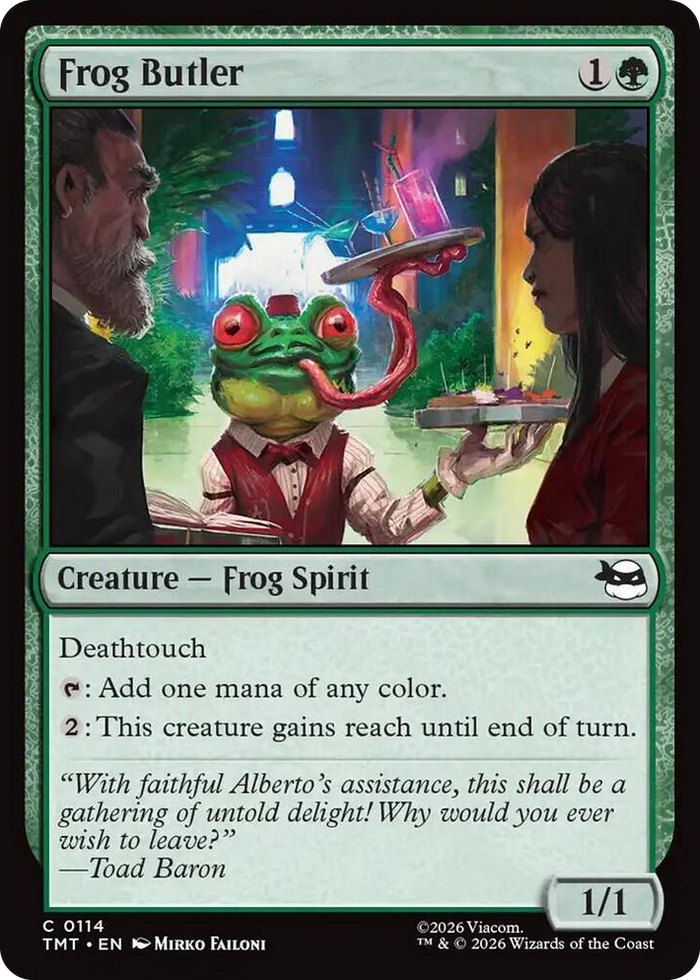 Frog Butler #114 C - Teenage Mutant Ninja Turtles Pokemon card