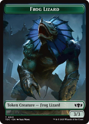 0021 Frog Lizard // Dragon (0014) Double-Sided Token T Commander: Tarkir: Dragonstorm