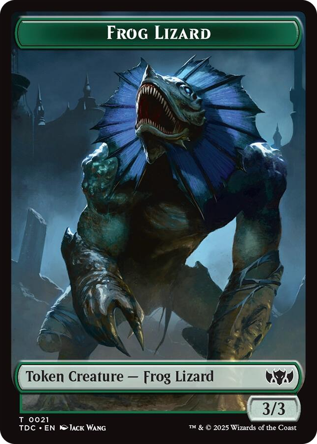 Frog Lizard // Dragon (0014) Double-Sided Token #21 T - Commander: Tarkir: Dragonstorm Pokemon card