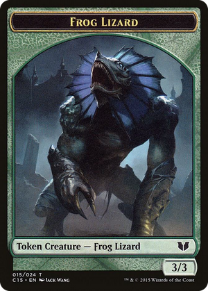 0015 Frog Lizard // Germ Double-Sided Token T Commander 2015