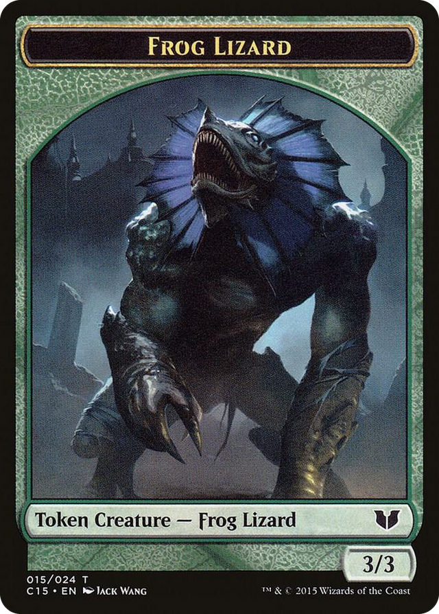 0015 Frog Lizard // Germ Double-Sided Token T Commander 2015